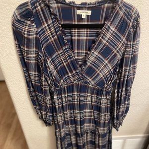 Max Studio Maxi Plaid Dress